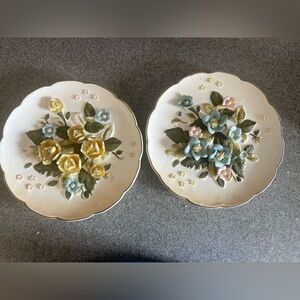 LEFTON ROSE BOUQUET PLATE